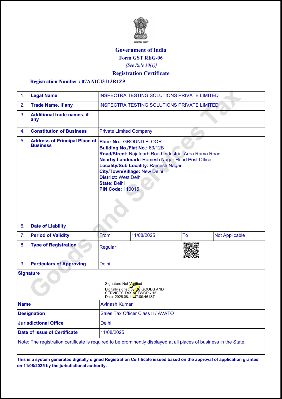 GST Registration preview